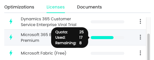 Tooltip: Quota Informations