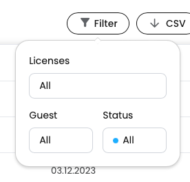 Filter Dropdown